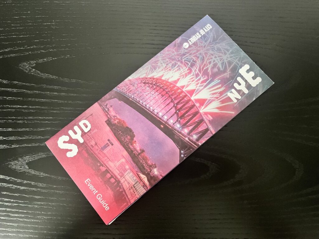 シドニーの年越しカウントダウン花火(Sydney New Year's Eve Fireworks)冊子